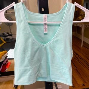 Athleta Aurora Seamless Crop Rib Tank